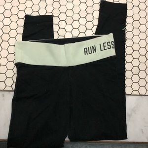 Victoria’s Secret Pink Mint Green Trim Legging